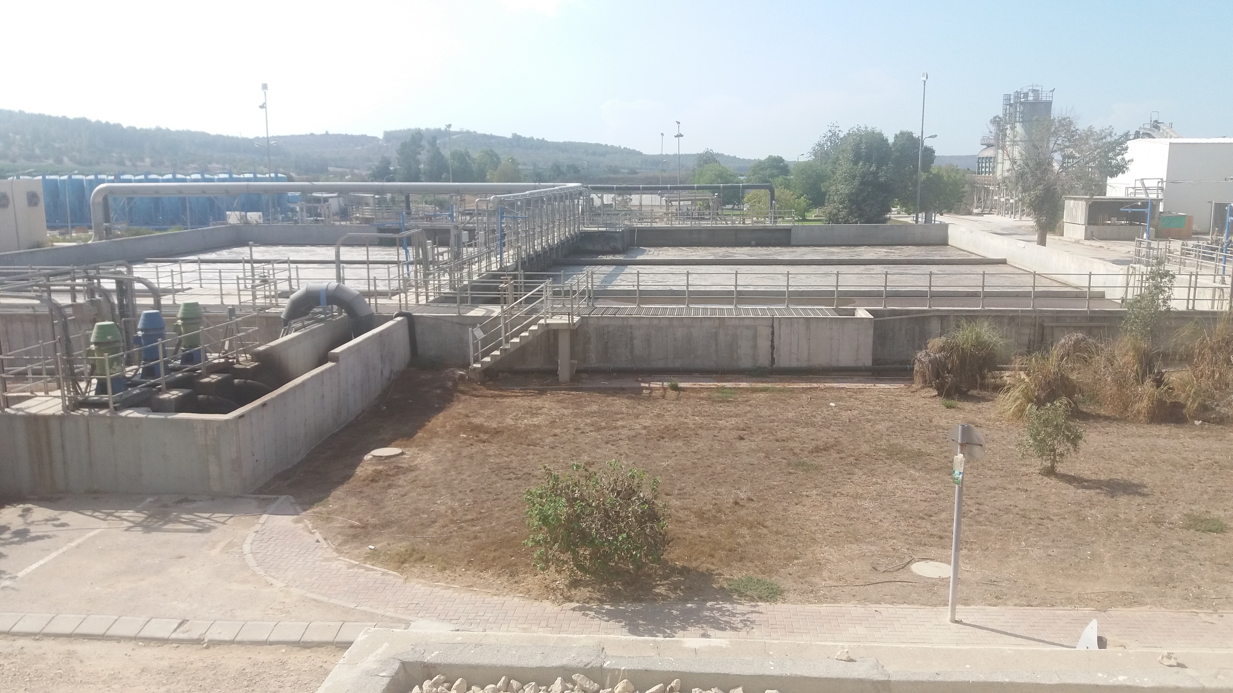 Impianto di depurazione nei pressi di Gerusalemme, in Israele