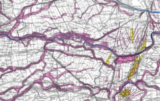 Paleoalvei della zona tra Loreo e Cavarzere